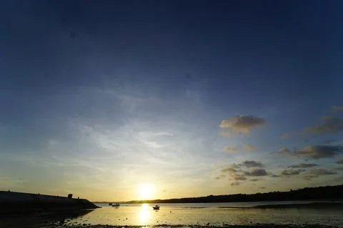 Sunset on Nembrala beach. Stock Photos