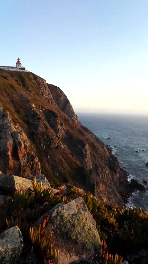 Sunset next to Cabo da Roca 動画素材 132430546