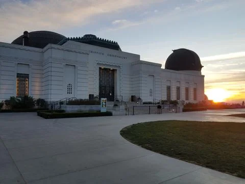 Sunset Next To Griffith Observatory Stock Photos