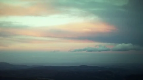 Sunset, the night born, orange sunset Video stock 82904383
