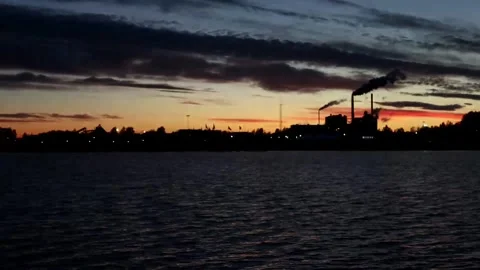 From sunset to night at the coast Stock Footage 252142715