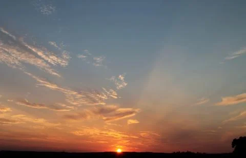 Sunset. Nightfall Stock Photos