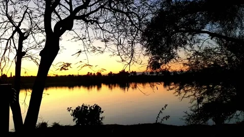 Sunset on Nile river in Luxor, Egypt (March 2021) Vídeo Stock 150753824