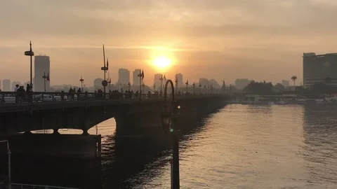 Sunset nilo Stock Footage 157822898