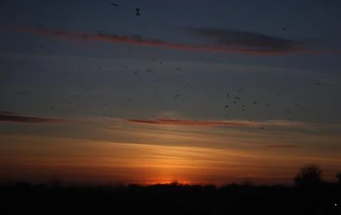 Sunset in Norfolk Stock Photos