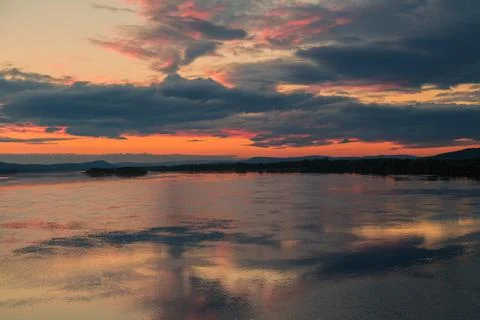 Sunset in North Foto stock