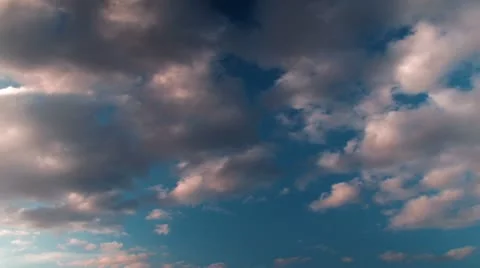 Sunset northern clouds time lapse t3256 Video stock 11213542