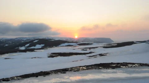 Sunset in Northern Norway 스톡 동영상 33648243