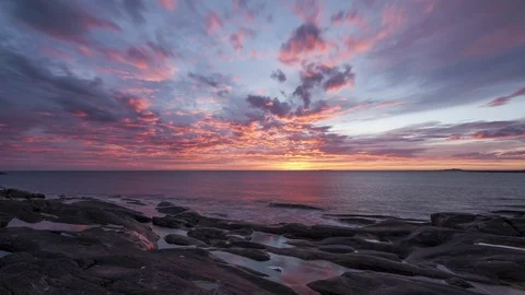 Sunset in Norway Stock Footage 87807705