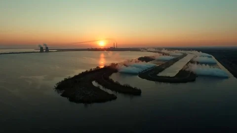 Sunset NPP 库存影片 74328013