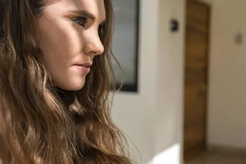 Sunset Nude: Model s Mesmerizing Pose in Telchec, Yucatan Exquisite model ... Stock Photos