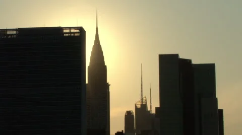 Sunset at NYC 库存影片 43126582