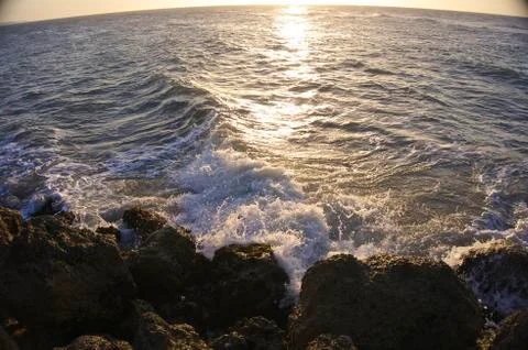 Sunset Ocean 2 Stockfoto's