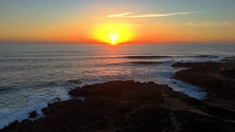 Sunset Ocean beach Video stock 273210498