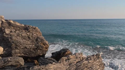 Sunset ocean beach Stock Footage 316242697