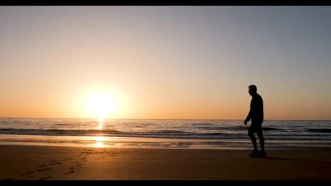 Sunset Ocean beach view Stock-Footage 273698028