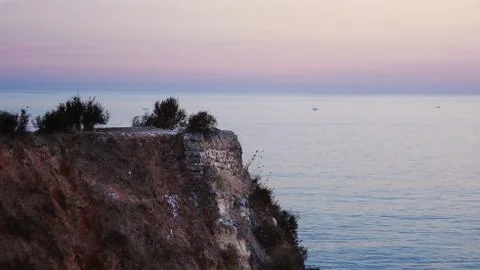 Sunset ocean, close 库存照片