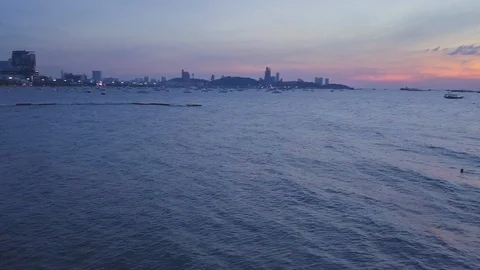 Sunset On Ocean Coast Of Thailand. Stock-Footage 101743624