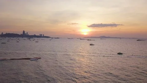 Sunset On Ocean Coast Of Thailand. Stock Footage 101744613