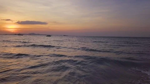 Sunset On Ocean Coast Of Thailand. Stock Footage 101745061