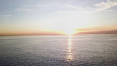 Sunset To Ocean Fade to Black 스톡 동영상 83898095