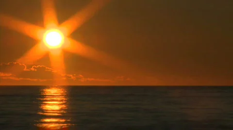 Sunset Ocean Stock Footage 503605