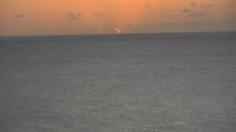 Sunset on the Ocean 库存影片 8567207