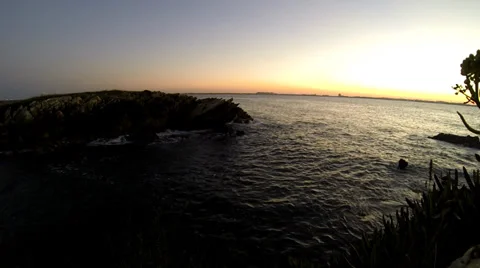 Sunset at the ocean 動画素材 36132844