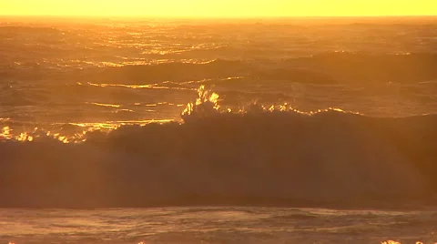 Sunset in the Ocean Stock Footage 41380805