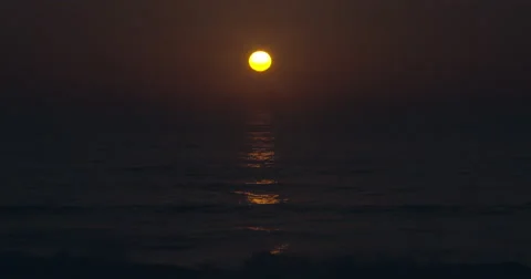 Sunset by the Ocean Stock Footage 41535255