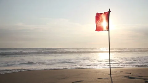 Sunset on the ocean Video stock 52956458