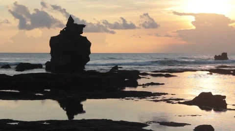 Sunset on the Ocean Stock Footage 67529723