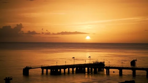 Sunset on the Ocean Stock Footage 70359382
