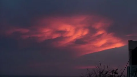 Sunset at the Ocean Stock Footage 75877957