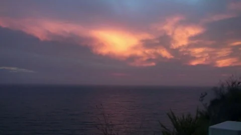 Sunset at the Ocean Stock Footage 75878196