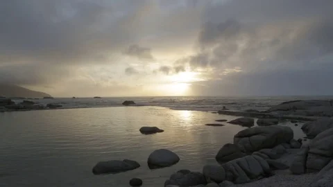 Sunset at the ocean Stock Footage 82609654