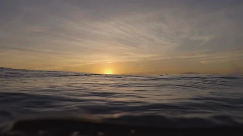 Sunset in the ocean Stock Footage 88288738