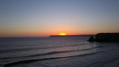 Sunset on Ocean Video stock 89931472