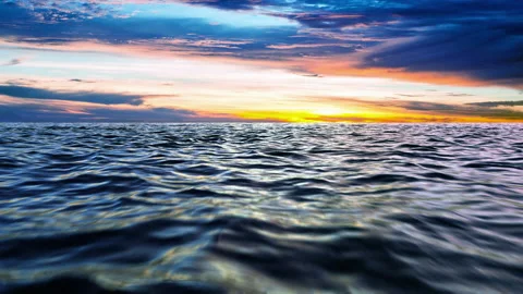 SUNSET OCEAN Video stock 148431974
