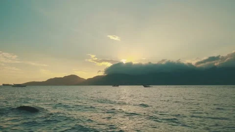 Sunset in the ocean Stock Footage 150004845