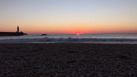 Sunset at the Ocean Video stock 169407587