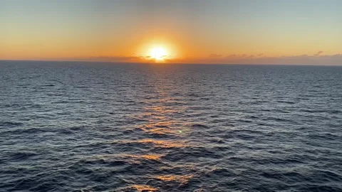 Sunset on the ocean Stock Footage 172548473