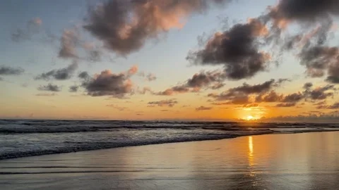 Sunset on Ocean Stock Footage 236186274