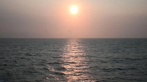 Sunset at the Ocean Stock Footage 245326172