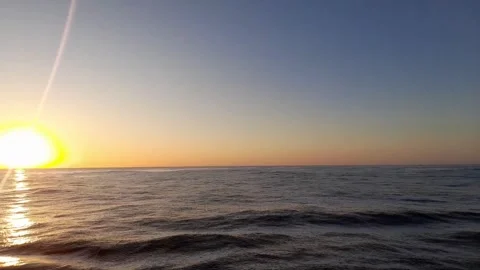 Sunset in ocean. Stock Footage 263359549