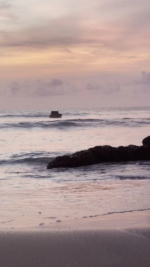 Sunset on the ocean Stock Footage 283816576