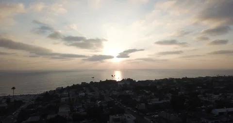 Sunset Ocean Pan 4K 24FPS Video stock 97675961
