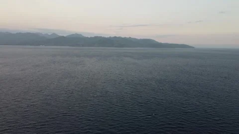 Sunset ocean panorama Stock Footage 329713672