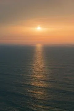 Sunset on the ocean Stock Photos