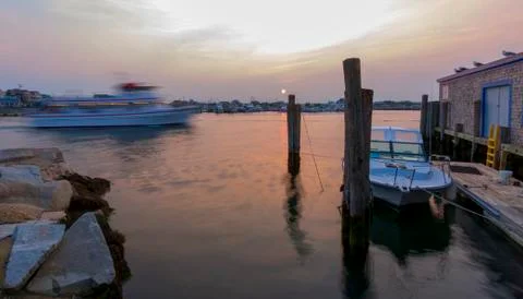 Sunset on the ocean. Stock Photos